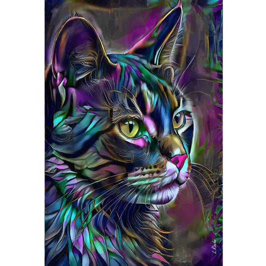 Wooden Jigsaw Puzzle 1000 Piece - Cat-Sacha blue