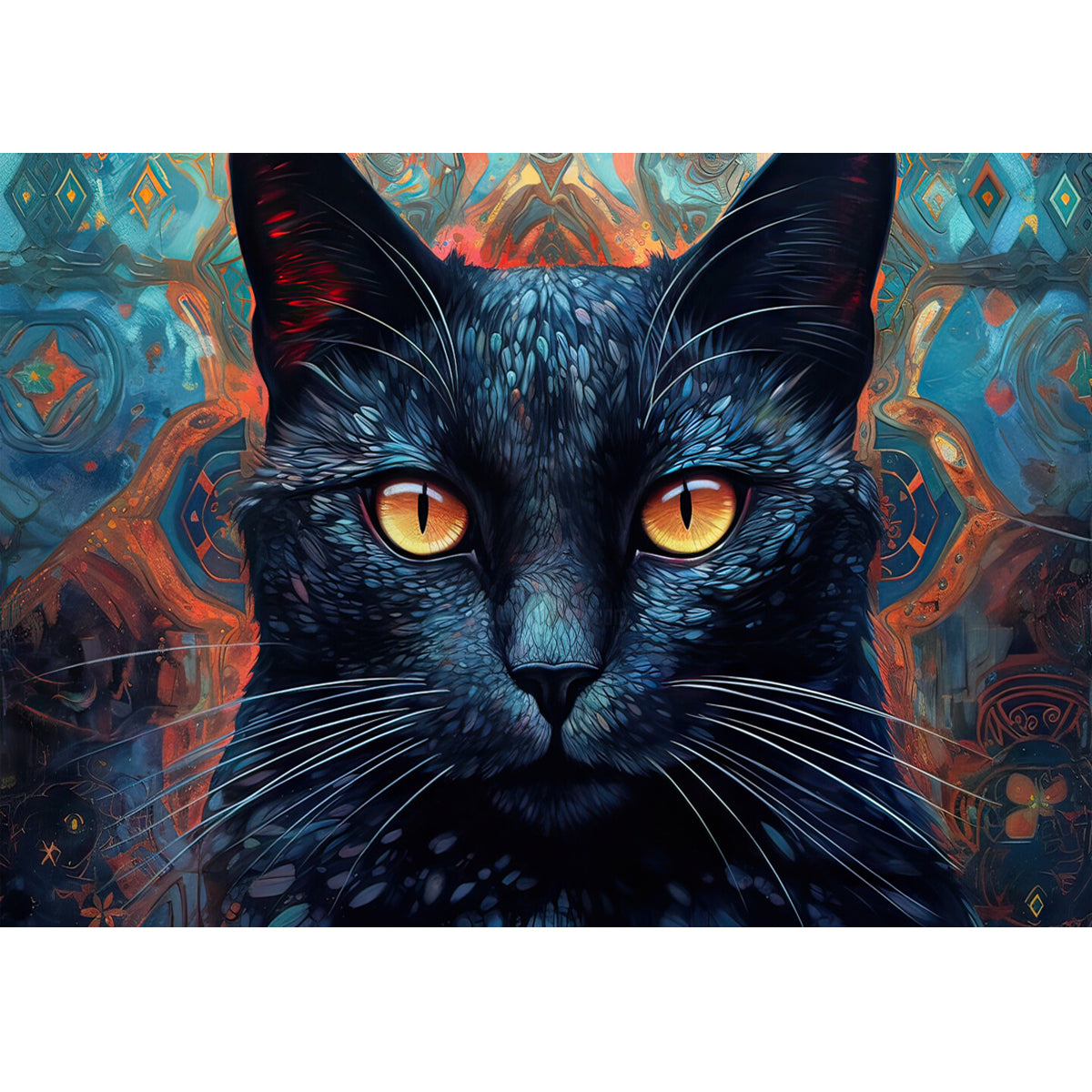 Wooden Jigsaw Puzzle 1000-Piece for Adults – Relaxing Gift Idea & Elegant Home Décor Artwork with Full-Size Poster, Premium Stress Relief Activity - Cat 3 - Artisan Puzzles