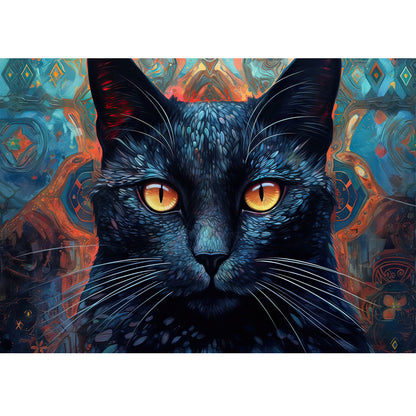 Wooden Jigsaw Puzzle 1000-Piece for Adults – Relaxing Gift Idea & Elegant Home Décor Artwork with Full-Size Poster, Premium Stress Relief Activity - Cat 3 - Artisan Puzzles