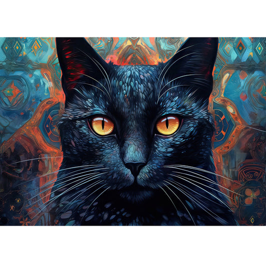 Wooden Jigsaw Puzzle 1000-Piece for Adults – Relaxing Gift Idea & Elegant Home Décor Artwork with Full-Size Poster, Premium Stress Relief Activity - Cat 3 - Artisan Puzzles