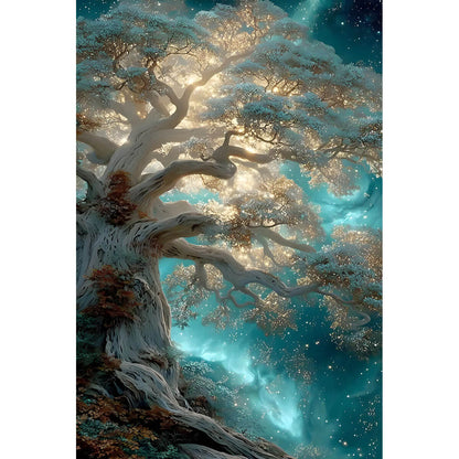 1000-Piece Premium Wooden Jigsaw Puzzle for Adults – Celestial Ancient Tree of Light | Artisan Crafted, Whimsical Shapes & Unique Designs, Best Relaxation Gift