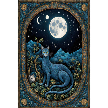 Wooden Jigsaw Puzzle 1000 Piece - Chat-Dragon and his friend Félin