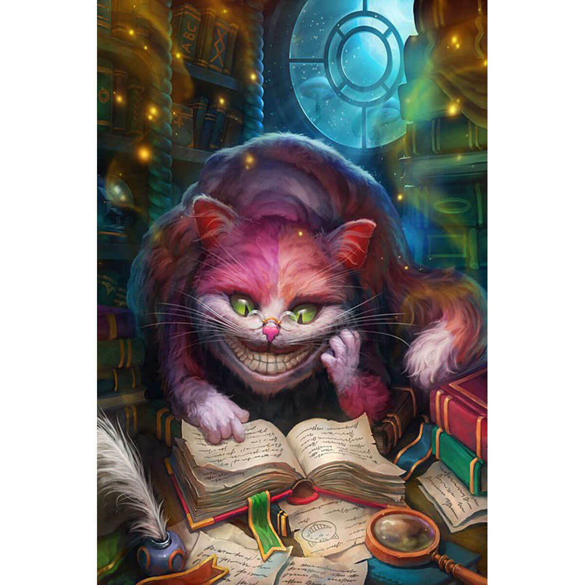 Wooden Jigsaw Puzzle 1000 Piece - Cheshire Cat — Moonlit Library of Wonderland