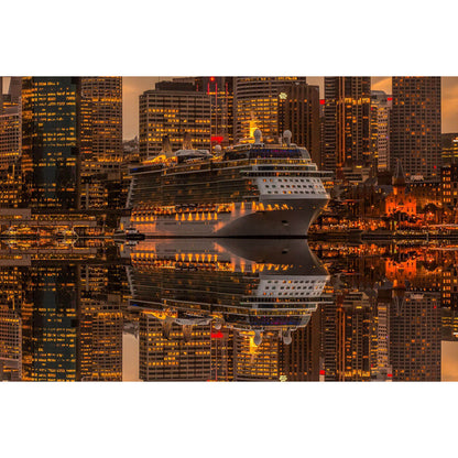 1000-Piece Premium Wooden Jigsaw Puzzle for Adults – City Cruise | Artisan Crafted, Whimsical Shapes & Unique Designs, Best Relaxation Gift