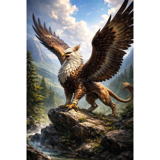 1000-Piece Premium Wooden Jigsaw Puzzle for Adults – Fantasy Eagle | Artisan Crafted, Whimsical Shapes & Unique Designs, Best Relaxation Gift