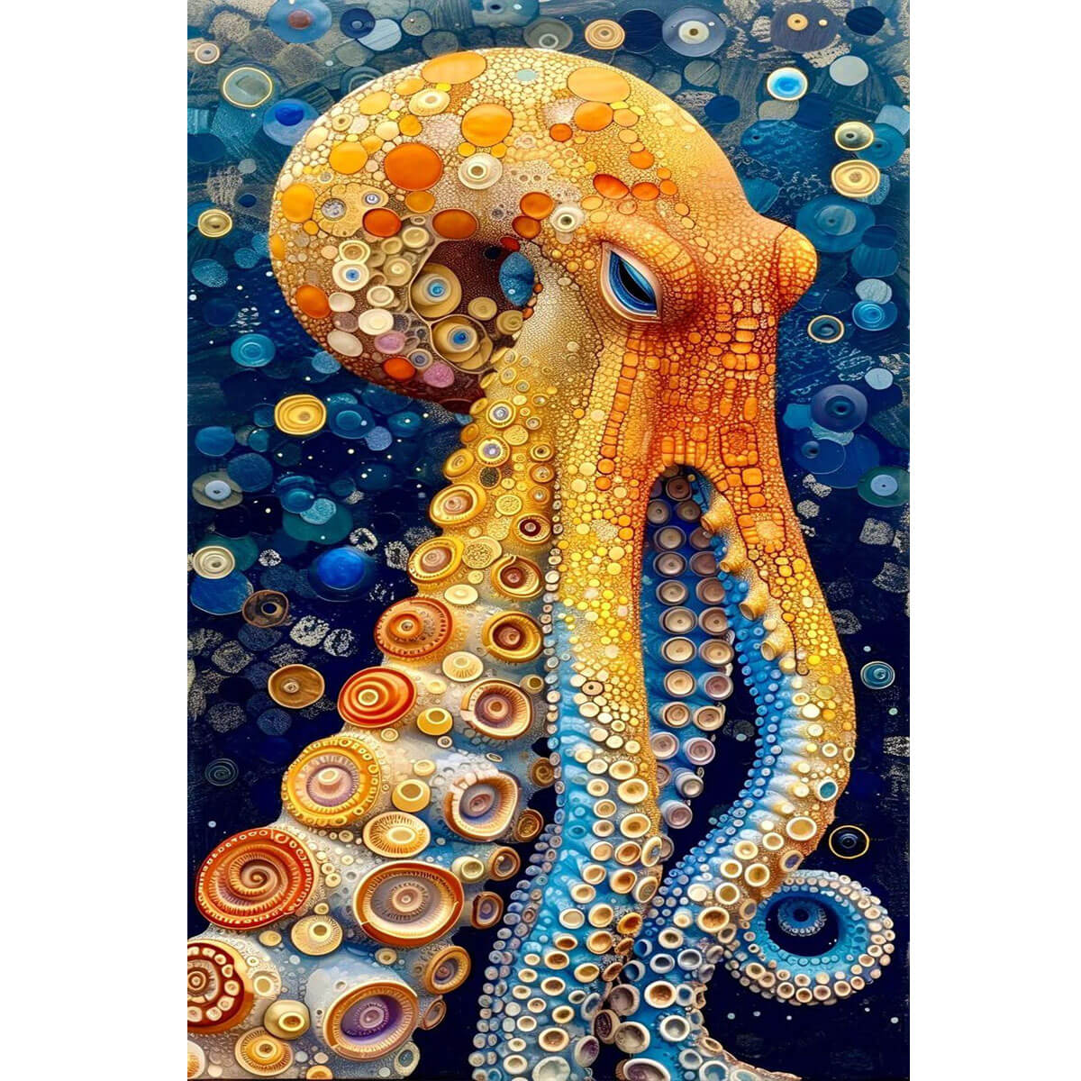 Wooden Jigsaw Puzzle 1000 Piece - Colorful Octopus
