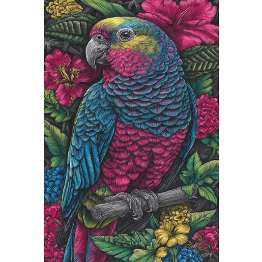 Wooden Jigsaw Puzzle 1000 Piece - Colorful Parrot