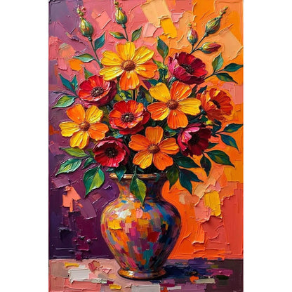 1000-Piece Premium Wooden Jigsaw Puzzle for Adults – Colorful Vase Blooms | Artisan Crafted, Whimsical Shapes & Unique Designs, Best Relaxation Gift