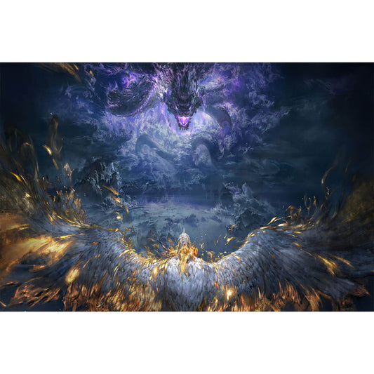 1000-Piece Premium Wooden Jigsaw Puzzle for Adults – Cosmic Dragon Convergence | Artisan Crafted, Whimsical Shapes & Unique Designs, Best Relaxation Gift