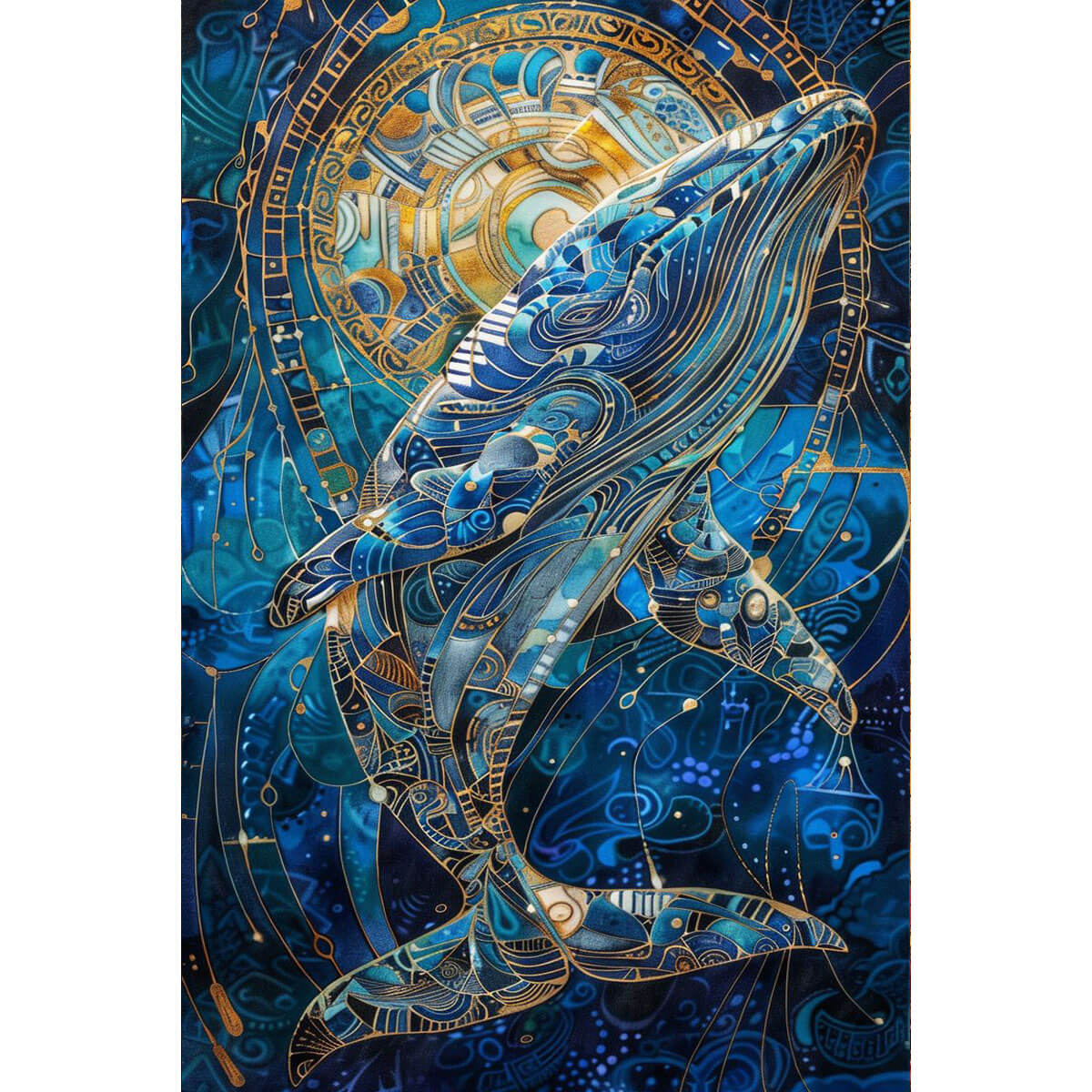 1000-Piece Premium Wooden Jigsaw Puzzle for Adults – Cosmic Pattern Whale | Artisan Crafted, Whimsical Shapes & Unique Designs, Best Relaxation Gift