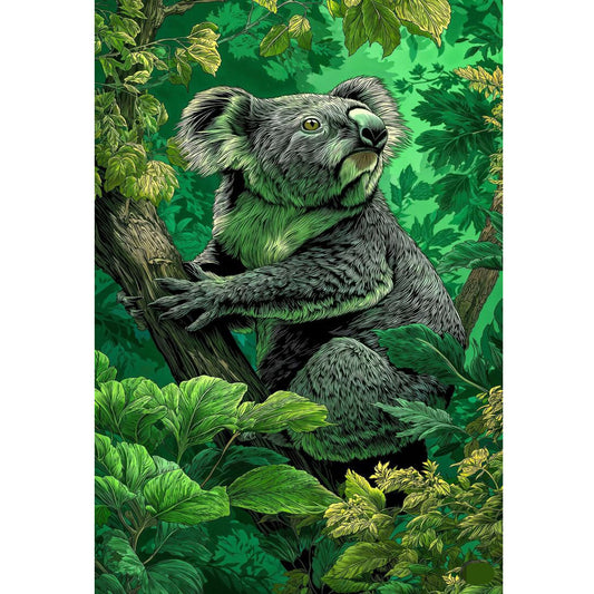 1000-Piece Premium Wooden Jigsaw Puzzle for Adults – Cute Koala | Artisan Crafted, Whimsical Shapes & Unique Designs, Best Relaxation Gift