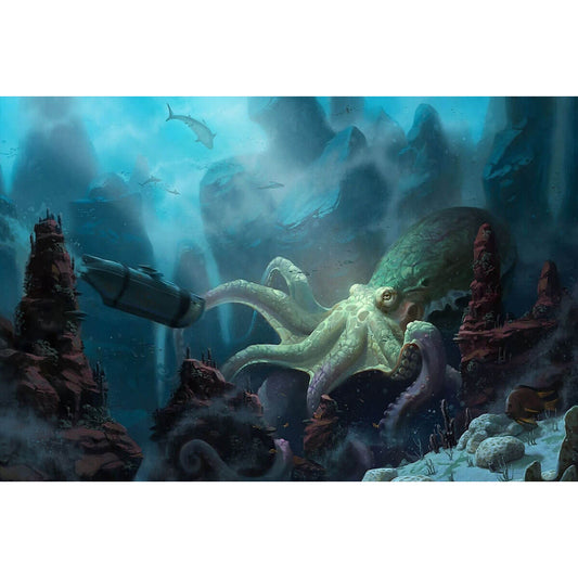 1000-Piece Premium Wooden Jigsaw Puzzle for Adults – Deep Sea Leviathan Encounter | Artisan Crafted, Whimsical Shapes & Unique Designs, Best Relaxation Gift