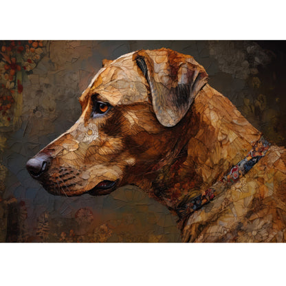 Wooden Jigsaw Puzzle 1000-Piece for Adults – Relaxing Gift Idea & Elegant Home Décor Artwork with Full-Size Poster, Premium Stress Relief Activity - Dog - Artisan Puzzles