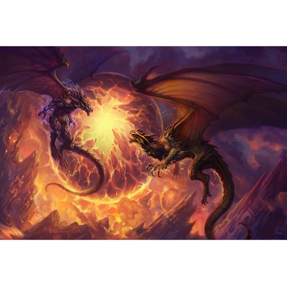 Wooden Jigsaw Puzzle 1000 Piece - Dragon Duel Fantasy