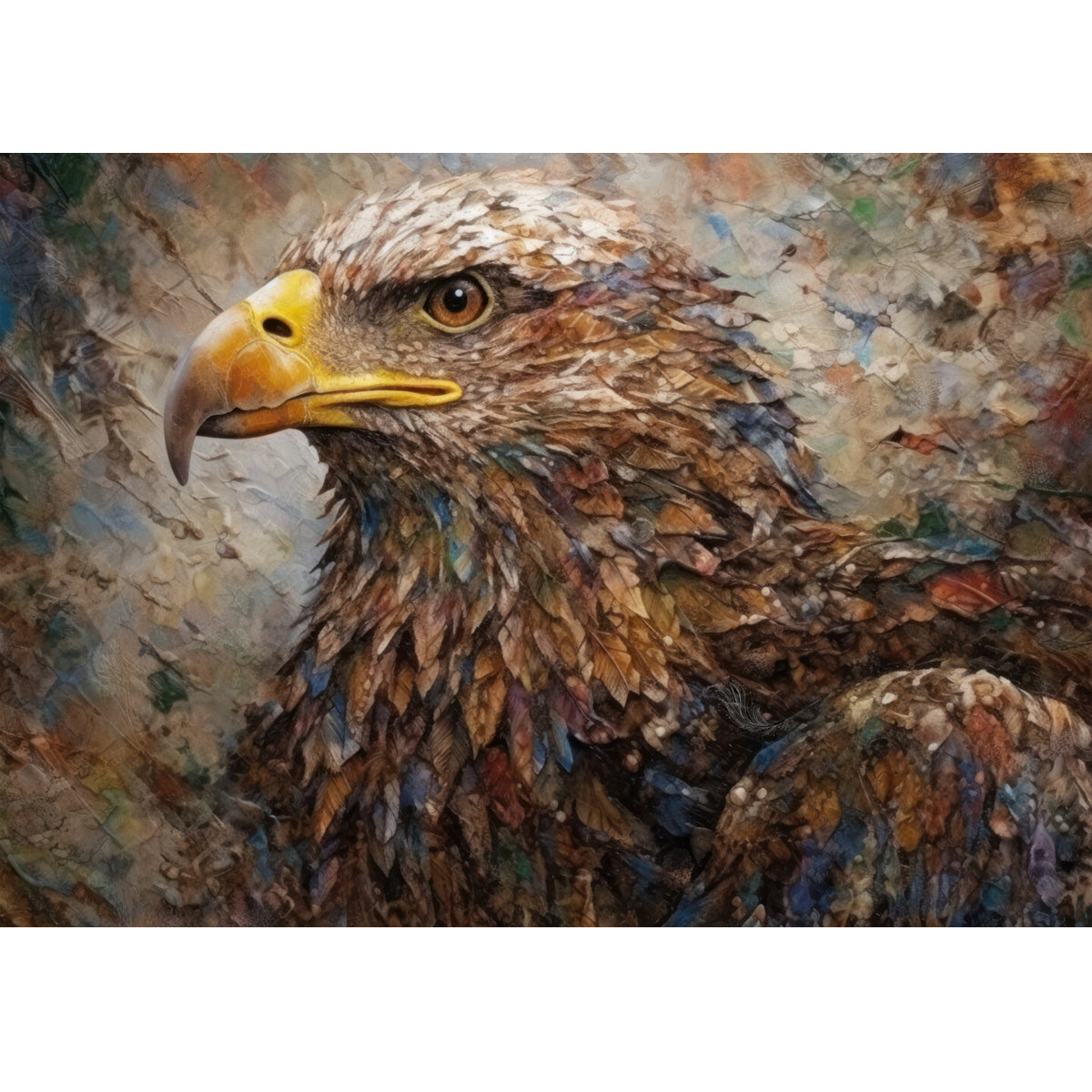 Wooden Jigsaw Puzzle 1000-Piece for Adults – Relaxing Gift Idea & Elegant Home Décor Artwork with Full-Size Poster, Premium Stress Relief Activity - Eagle 2 - Artisan Puzzles