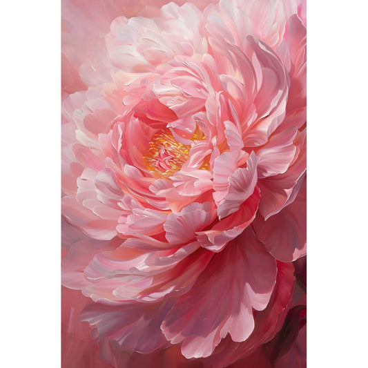 Wooden Jigsaw Puzzle 1000 Piece - Elegant Pink Peony Blossom