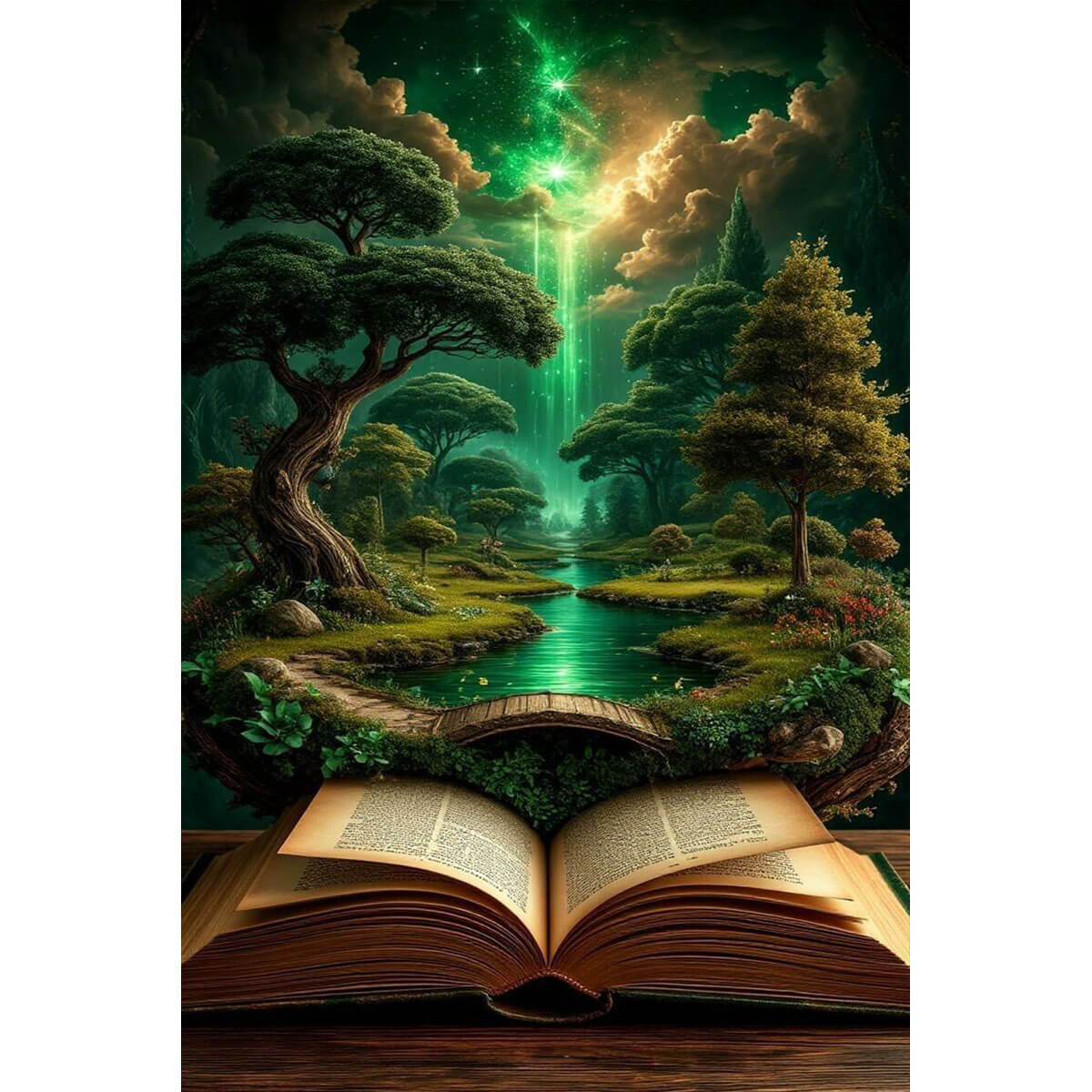 1000-Piece Premium Wooden Jigsaw Puzzle for Adults – The World of Books | Artisan Crafted, Whimsical Shapes & Unique Designs, Best Relaxation Gift