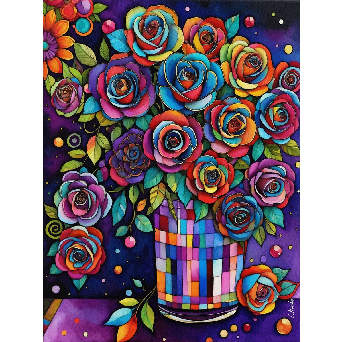 Wooden Jigsaw Puzzle 1000-Piece for Adults – Relaxing Gift Idea & Elegant Home Décor Artwork with Full-Size Poster, Premium Stress Relief Activity - Leya's Bouquet - Artisan Puzzles