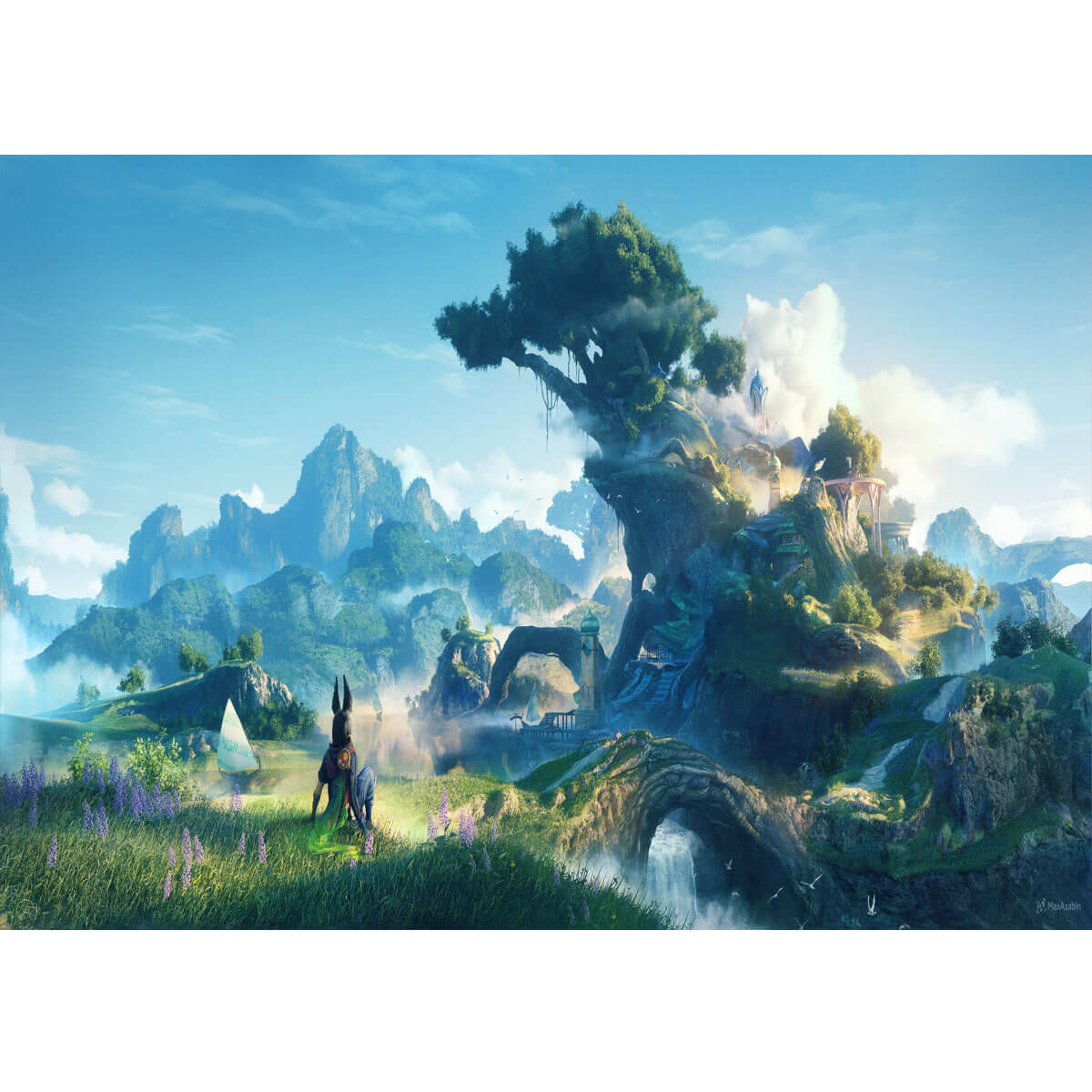 1000-Piece Premium Wooden Jigsaw Puzzle for Adults – Emerald Vale | Artisan Crafted, Whimsical Shapes & Unique Designs, Best Relaxation Gift