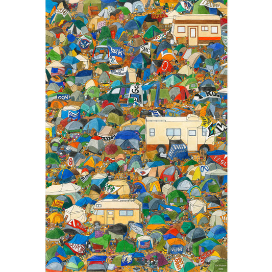 Wooden Jigsaw Puzzle 1000 Piece - Encampment Chaos