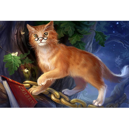 Wooden Jigsaw Puzzle 1000 Piece - Enchanted Cat
