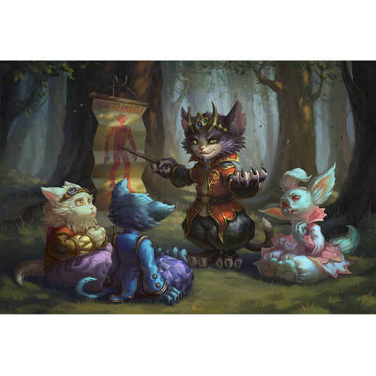 Wooden Jigsaw Puzzle 1000 Piece - Enchanted Cat Council