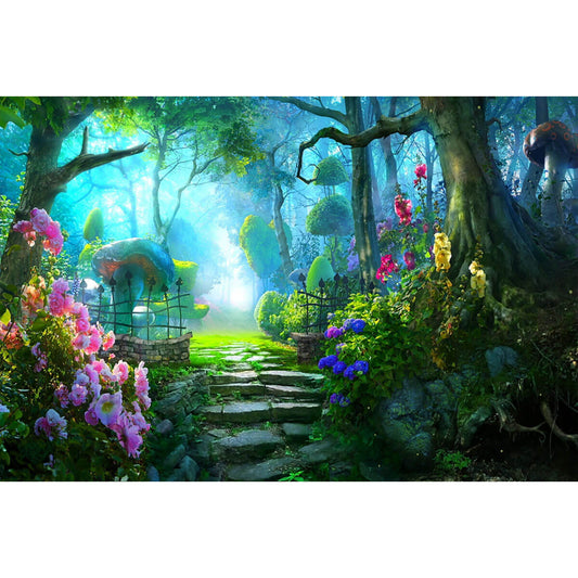 1000-Piece Premium Wooden Jigsaw Puzzle for Adults – Enchanted Forest Path | Artisan Crafted, Whimsical Shapes & Unique Designs, Best Relaxation Gift