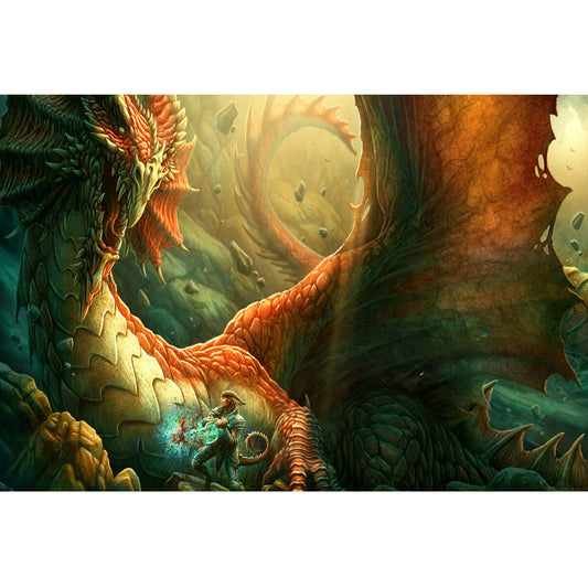 Wooden Jigsaw Puzzle 1000 Piece - Epic Dragon Battle