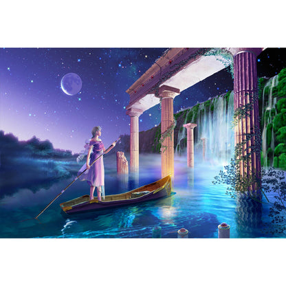 1000-Piece Premium Wooden Jigsaw Puzzle for Adults – Fairyland Falls | Artisan Crafted, Whimsical Shapes & Unique Designs, Best Relaxation Gift