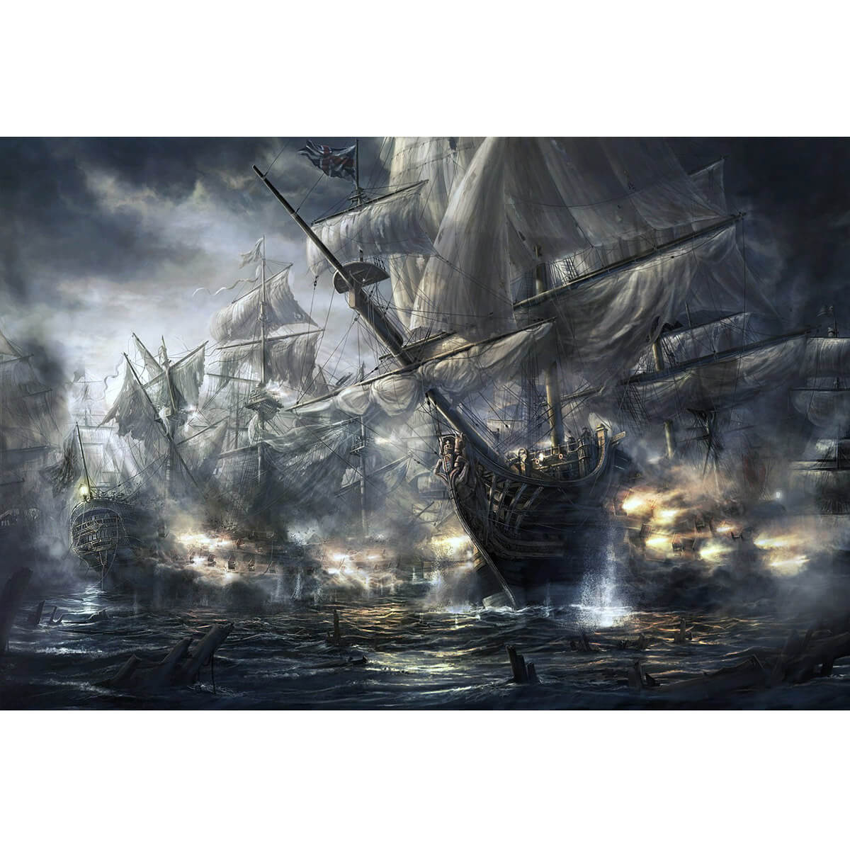 Wooden Jigsaw Puzzle 1000 Piece - Fantasy Battle at Sea