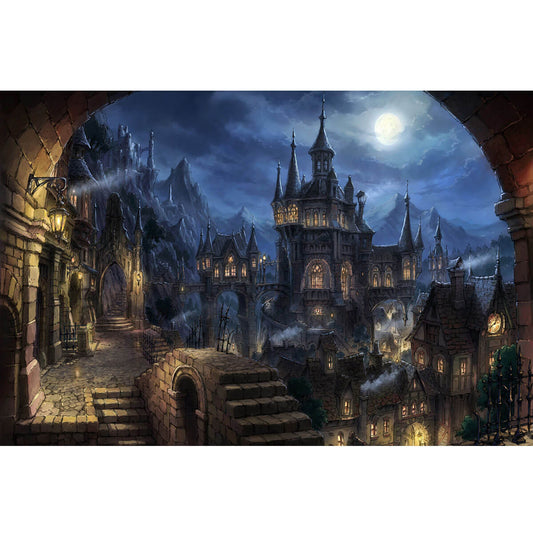Wooden Jigsaw Puzzle 1000 Piece - Fantasy Castle