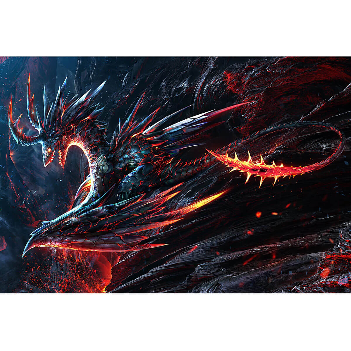 Wooden Jigsaw Puzzle 1000 Piece - Fierce Dragon