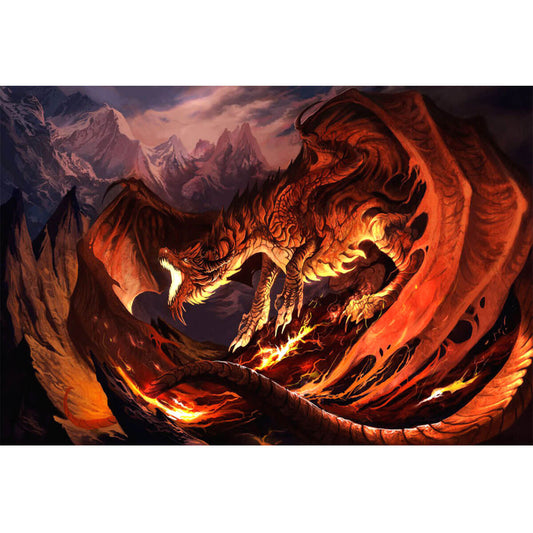 Wooden Jigsaw Puzzle 1000 Piece - Fiery Dragon Wings