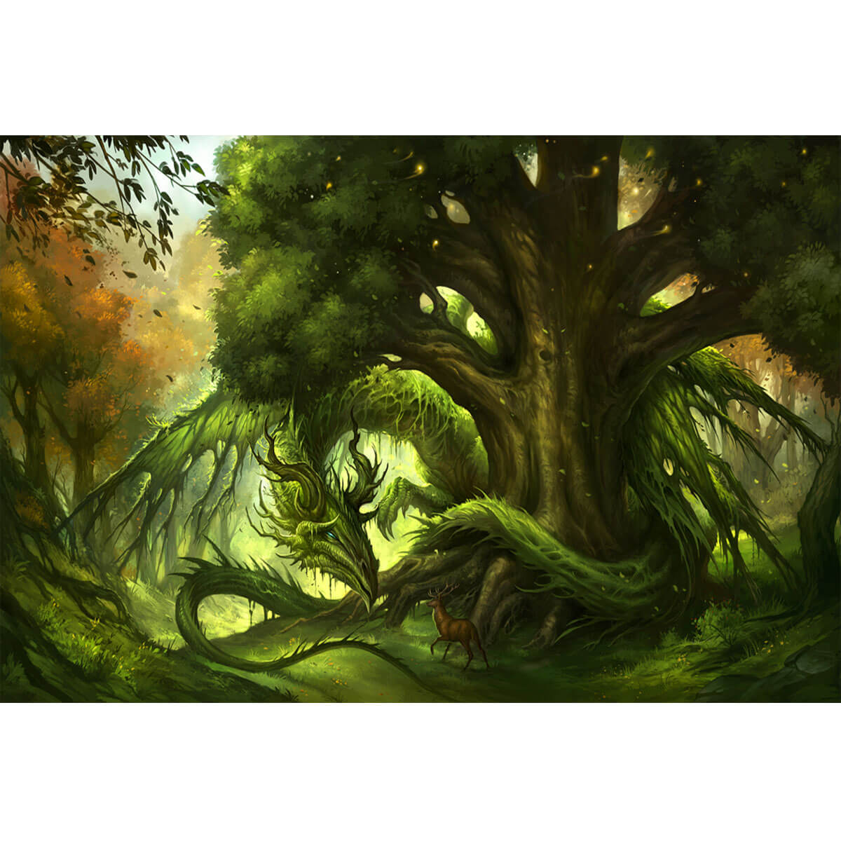 Wooden Jigsaw Puzzle 1000 Piece - Forest Dragon