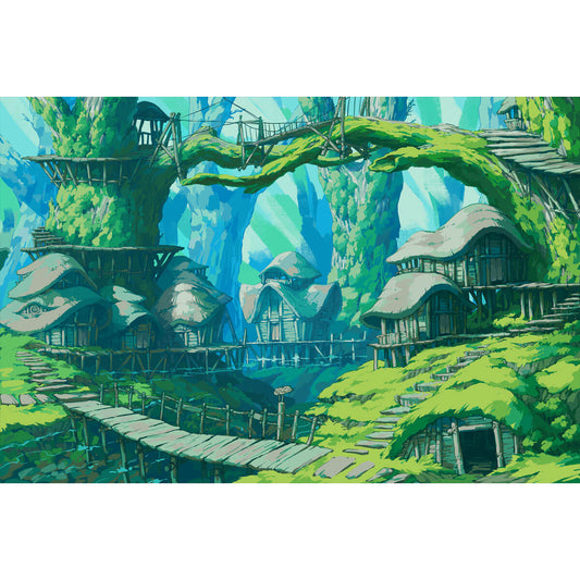 Wooden Jigsaw Puzzle 1000 Piece - Forest Village
