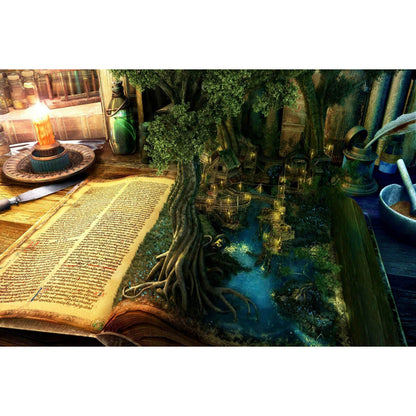 Wooden Jigsaw Puzzle 1000 Piece - Forest World in an Ancient Book