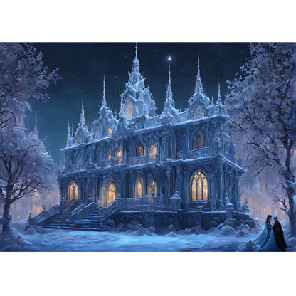 Wooden Jigsaw Puzzle 1000 Piece - Frozen Castle