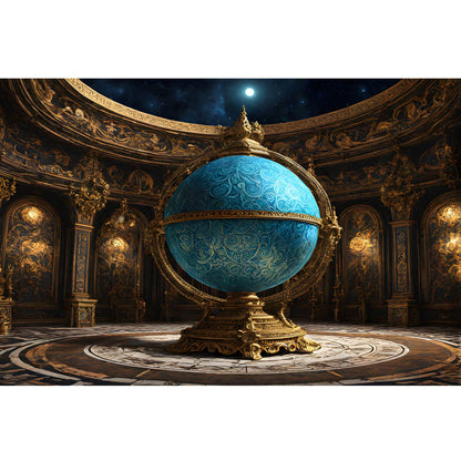 Wooden Jigsaw Puzzle 1000 Piece - Blue Globe