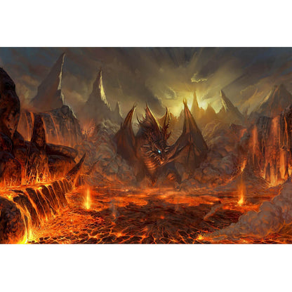 Wooden Jigsaw Puzzle 1000 Piece - Inferno Dragon