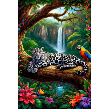 1000-Piece Premium Wooden Jigsaw Puzzle for Adults – Jungle Leopard | Artisan Crafted, Whimsical Shapes & Unique Designs, Best Relaxation Gift