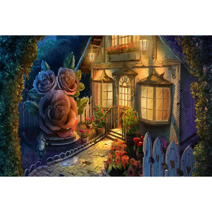Wooden Jigsaw Puzzle 1000 Piece - Magical Cottage at Dusk