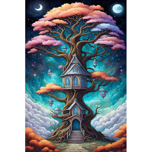 Wooden Jigsaw Puzzle 1000 Piece - Tree House