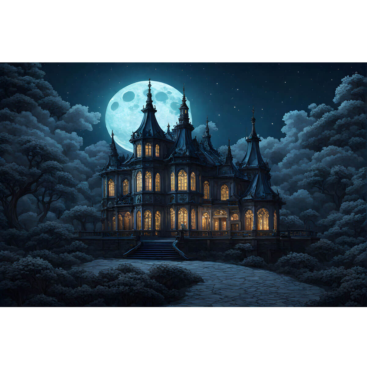 Wooden Jigsaw Puzzle 1000 Piece - Illuminated Manor