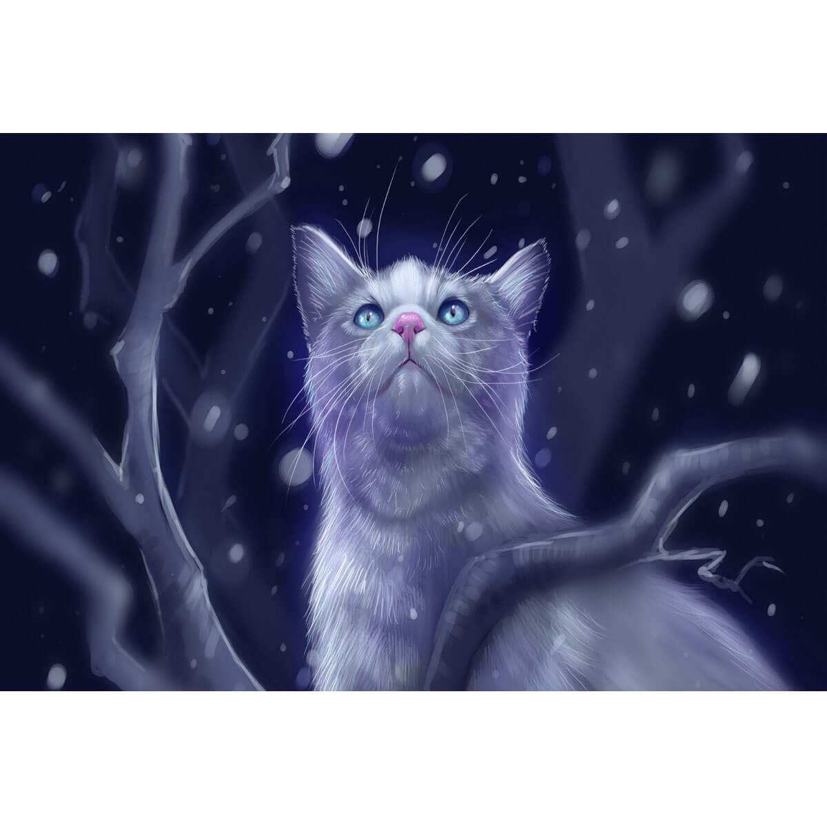 Wooden Jigsaw Puzzle 1000 Piece - Midnight Mystic Cat