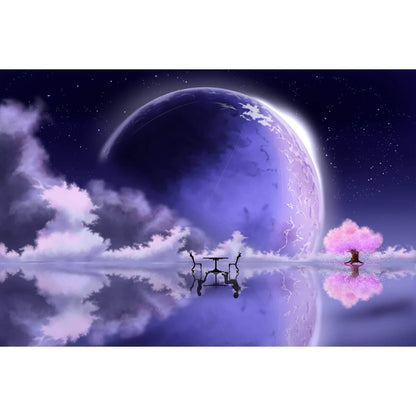 1000-Piece Premium Wooden Jigsaw Puzzle for Adults – Moonlit Reflection Dreams | Artisan Crafted, Whimsical Shapes & Unique Designs, Best Relaxation Gift