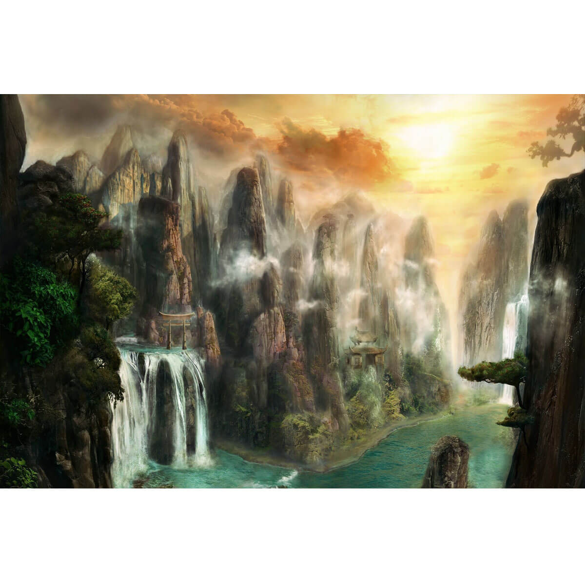 Wooden Jigsaw Puzzle 1000 Piece - Mystic Falls