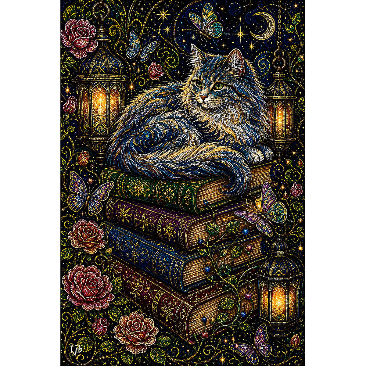 1000-Piece Premium Wooden Jigsaw Puzzle for Adults – Mystical Cat of Wisdom | Artisan Crafted, Whimsical Shapes & Unique Designs, Best Relaxation Gift