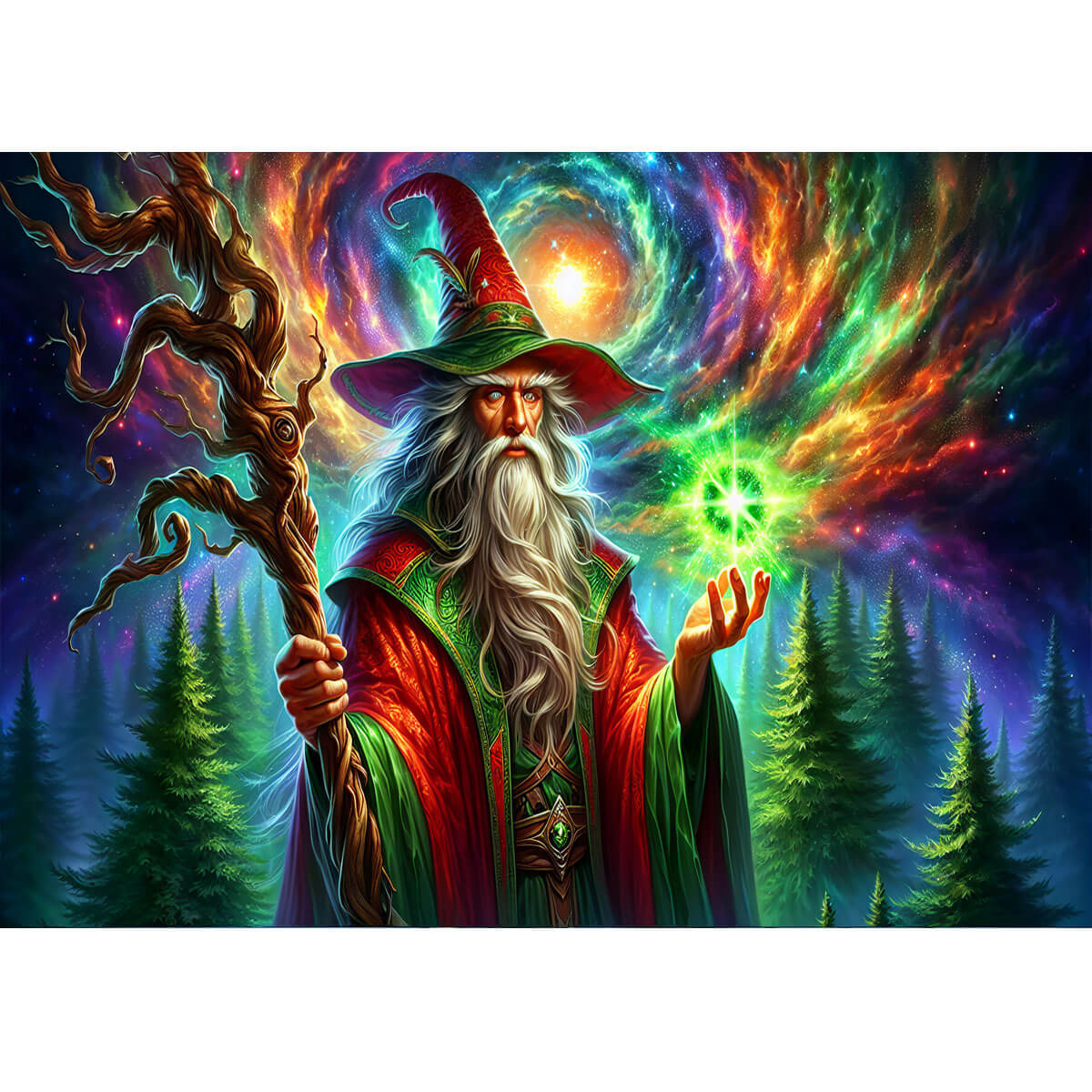 Wooden Jigsaw Puzzle 1000 Piece - Mystical Wizard