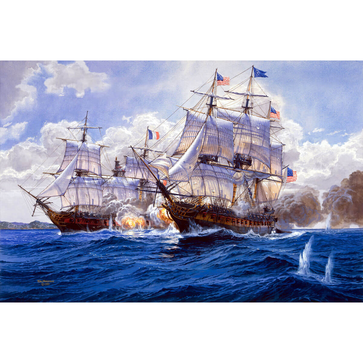 1000-Piece Premium Wooden Jigsaw Puzzle for Adults – Naval Battle Ships | Artisan Crafted, Whimsical Shapes & Unique Designs, Best Relaxation Gift