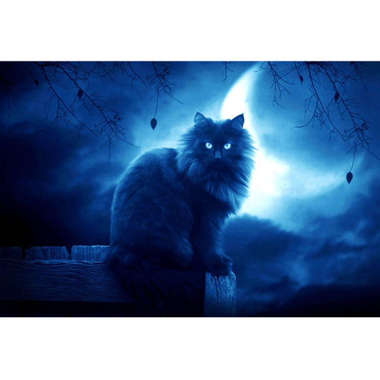 Wooden Jigsaw Puzzle 1000 Piece - Night Cat